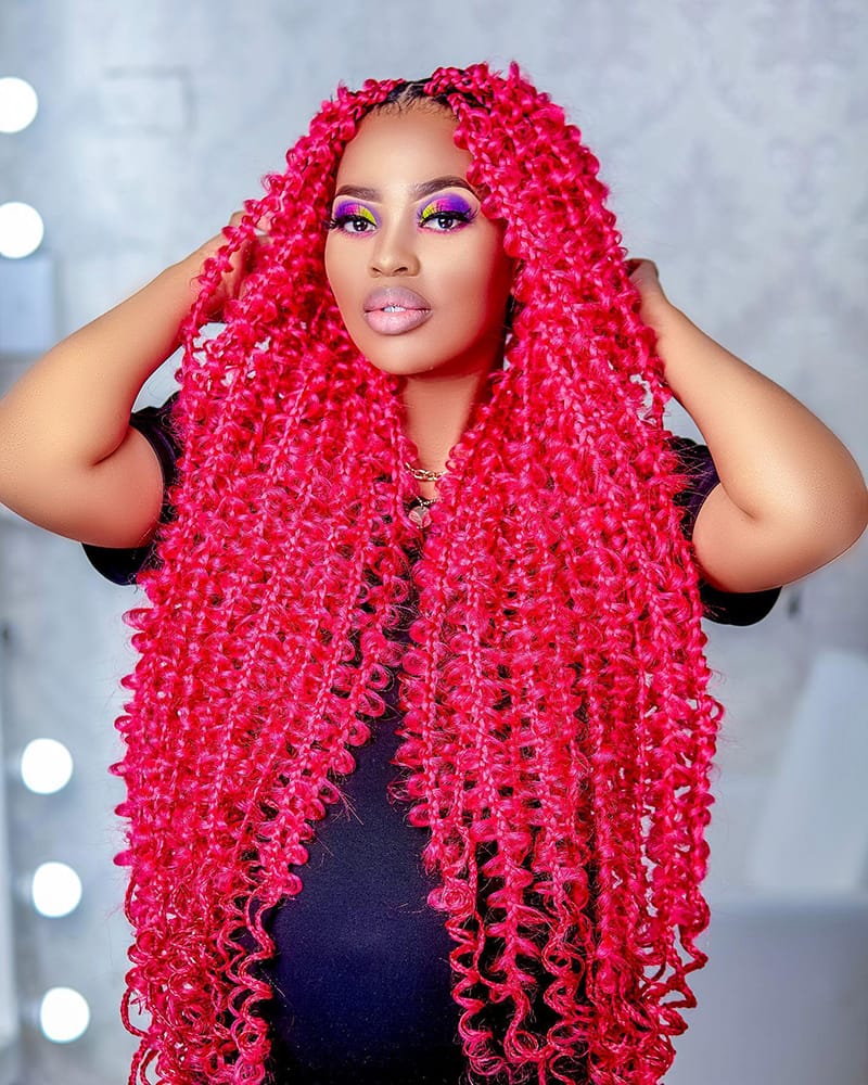 Red Butterfly Braids