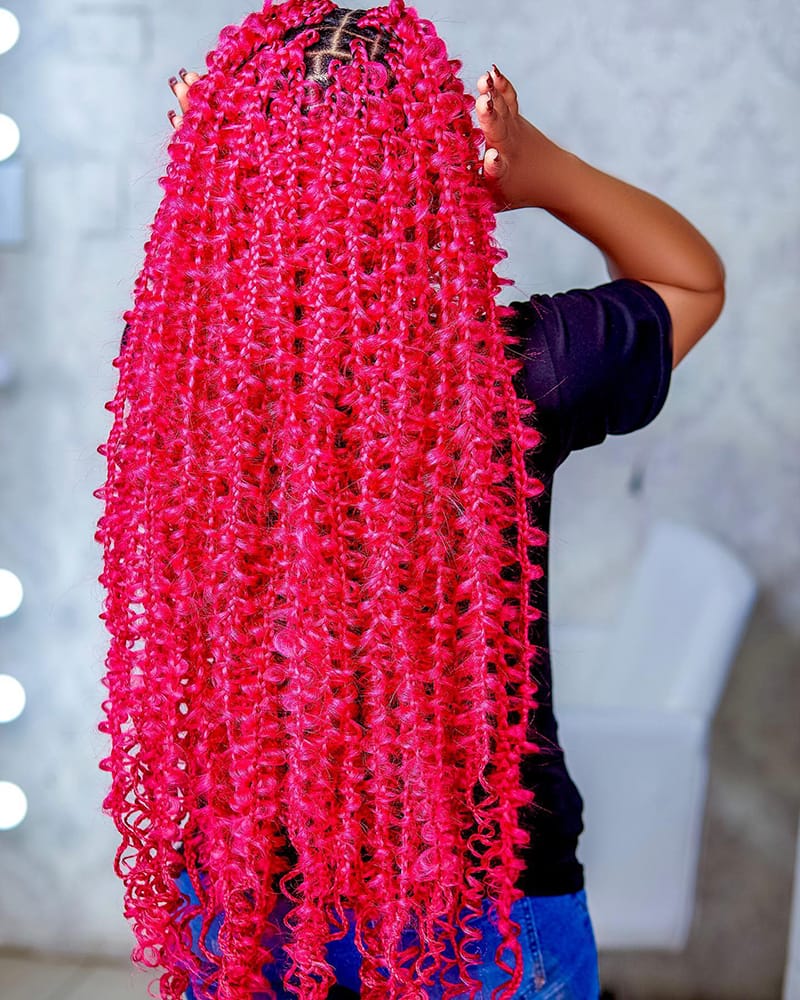 Red Butterfly Braids