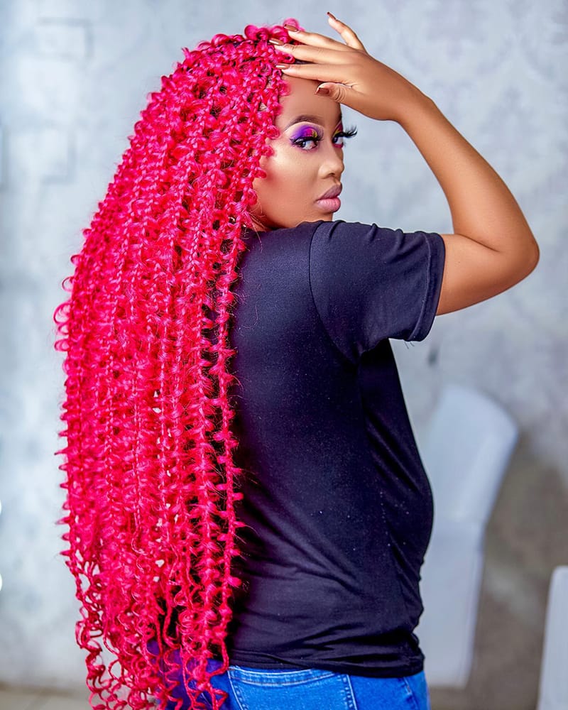 Red Butterfly Braids