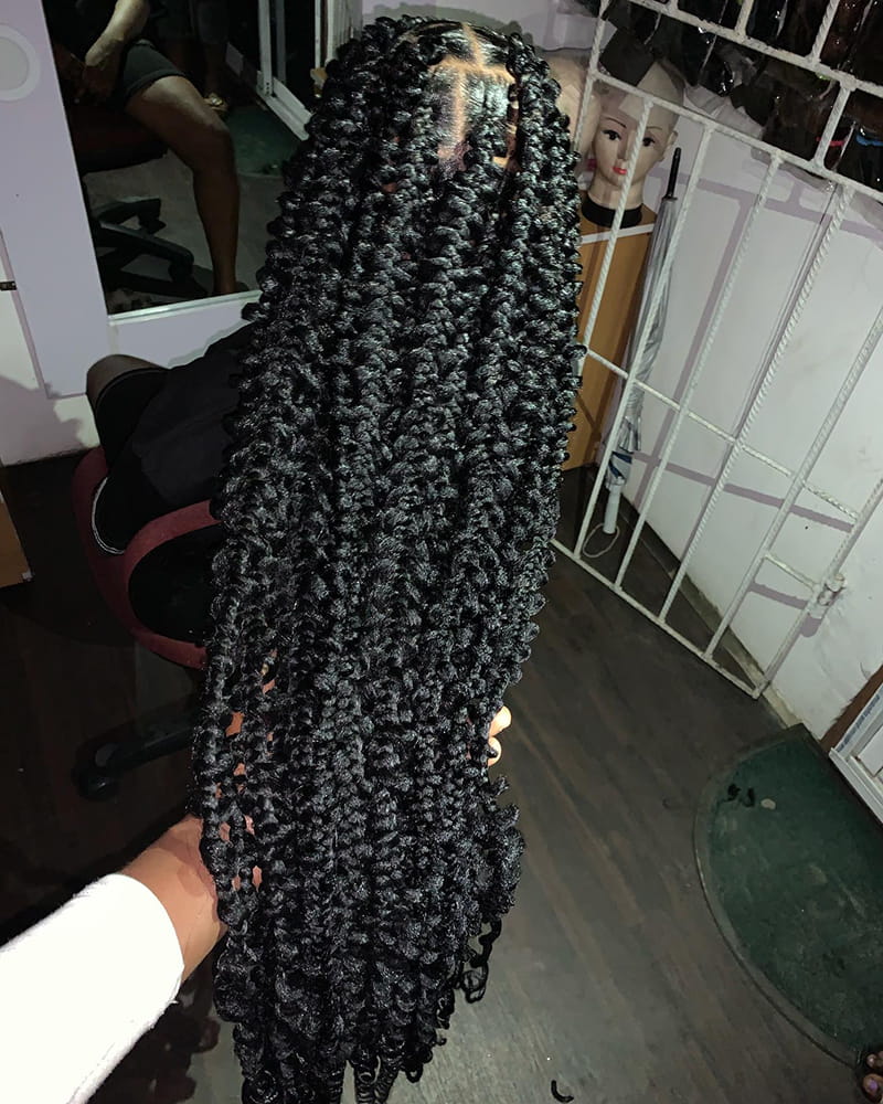 Super-Long Butterfly Braids