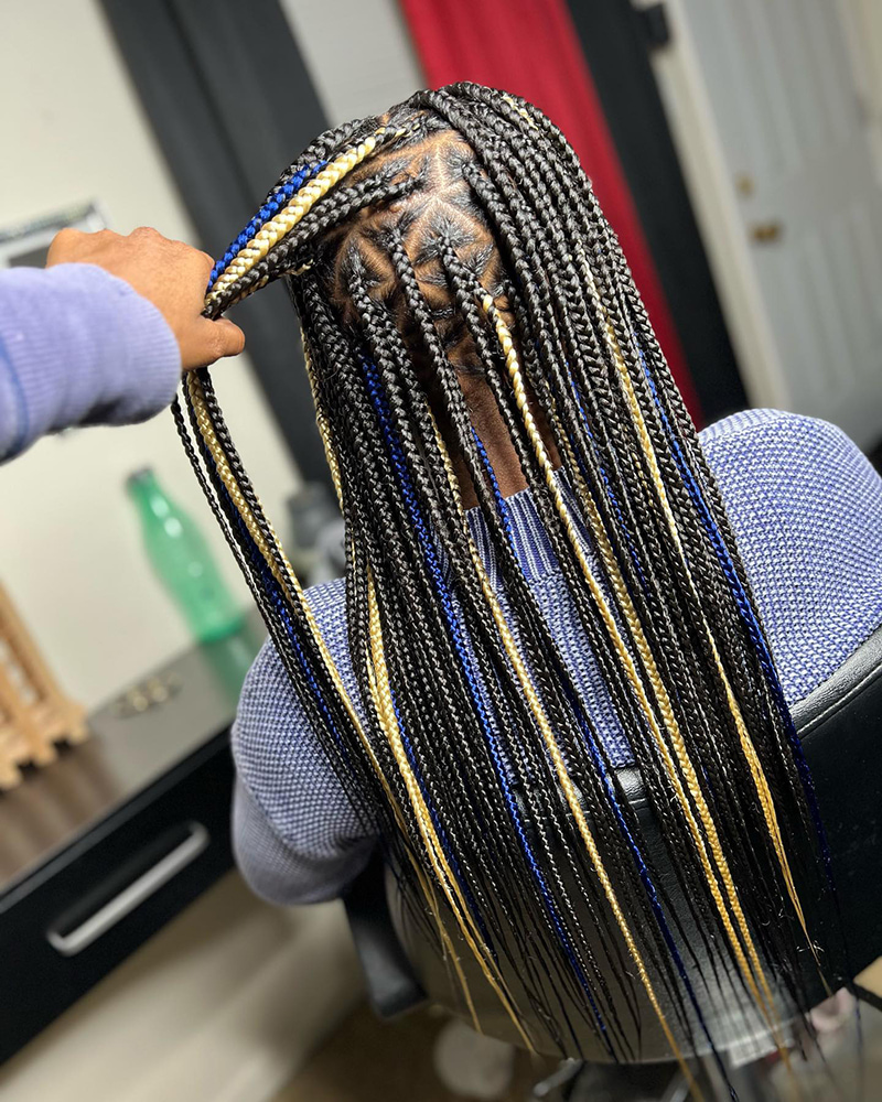 Triangle Box Braids