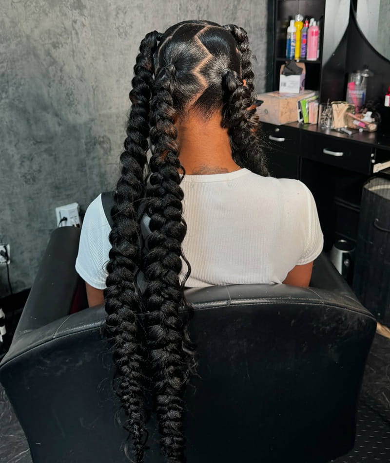 Zigzag Butterfly Braids