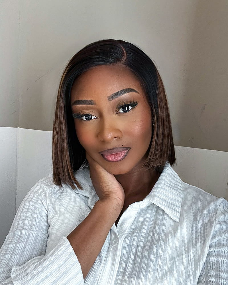 Birthday Blunt Bob Hairstyles wig