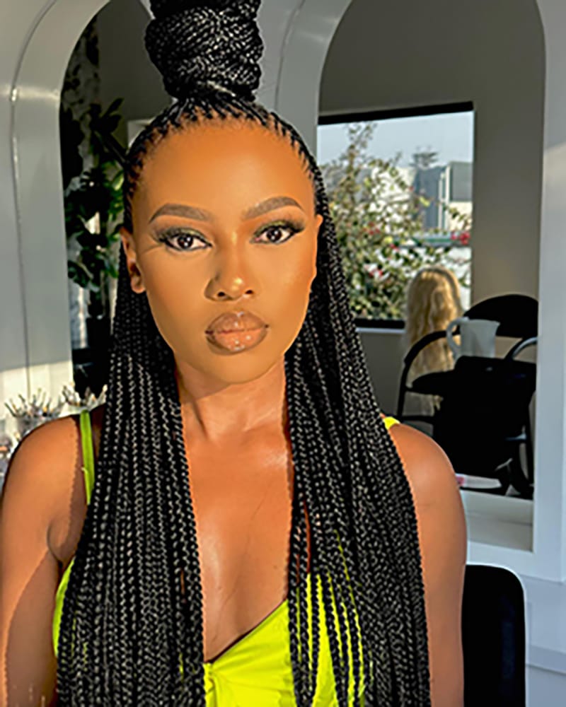 Cornrow Half Updo