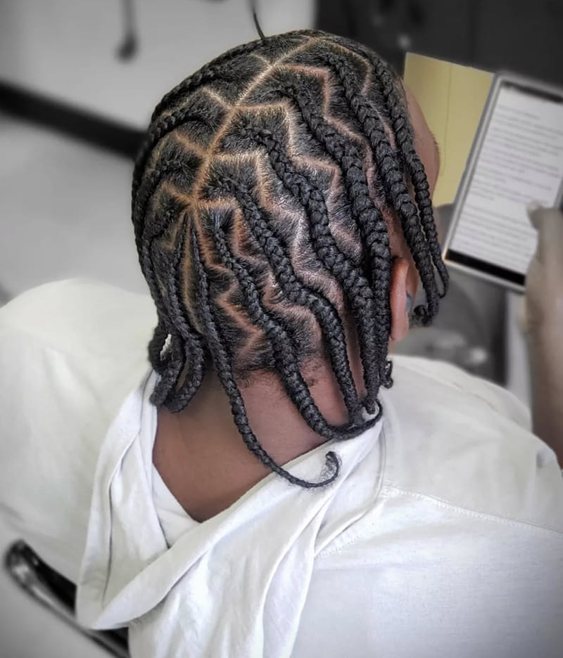 Cornrow Waves Top View