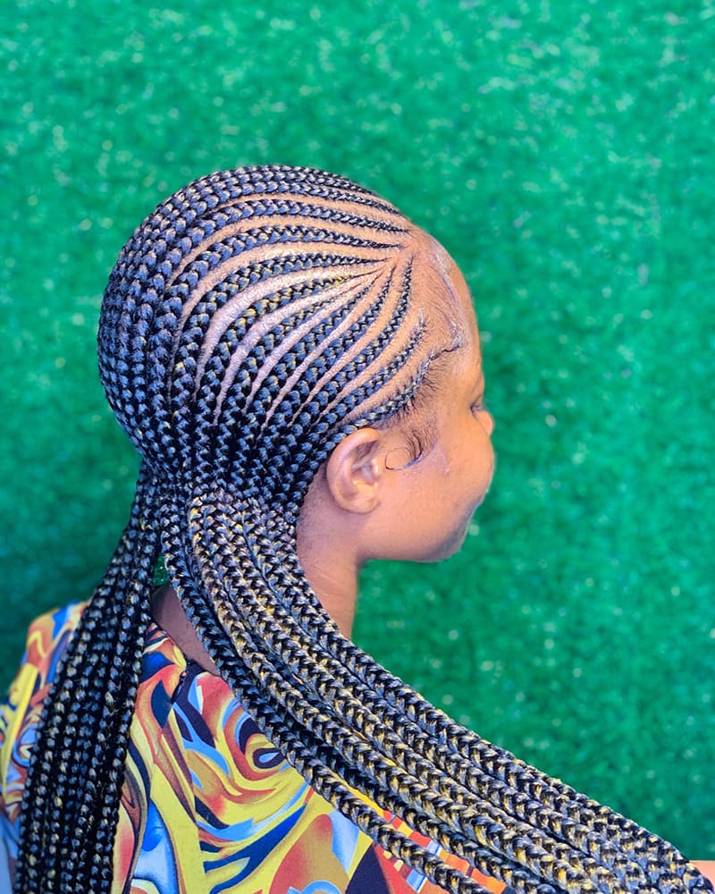 Long Fulani Braids Styles for Melanin Women