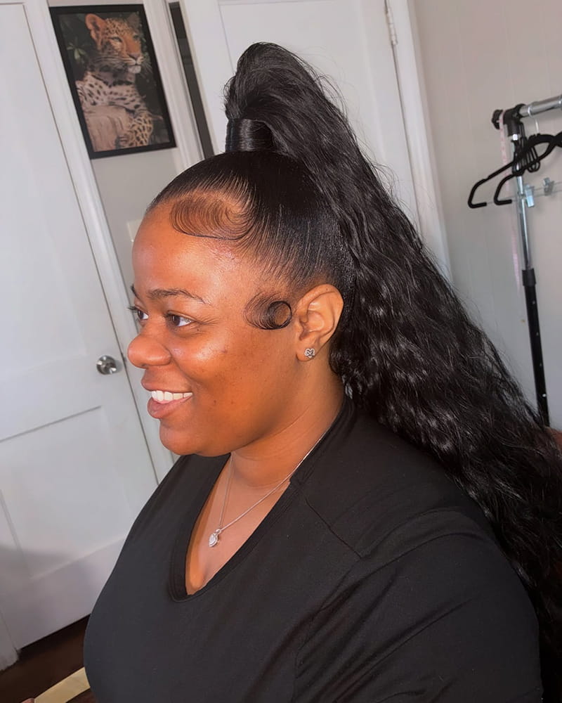 Genie Ponytail Hairstyles for African American Women