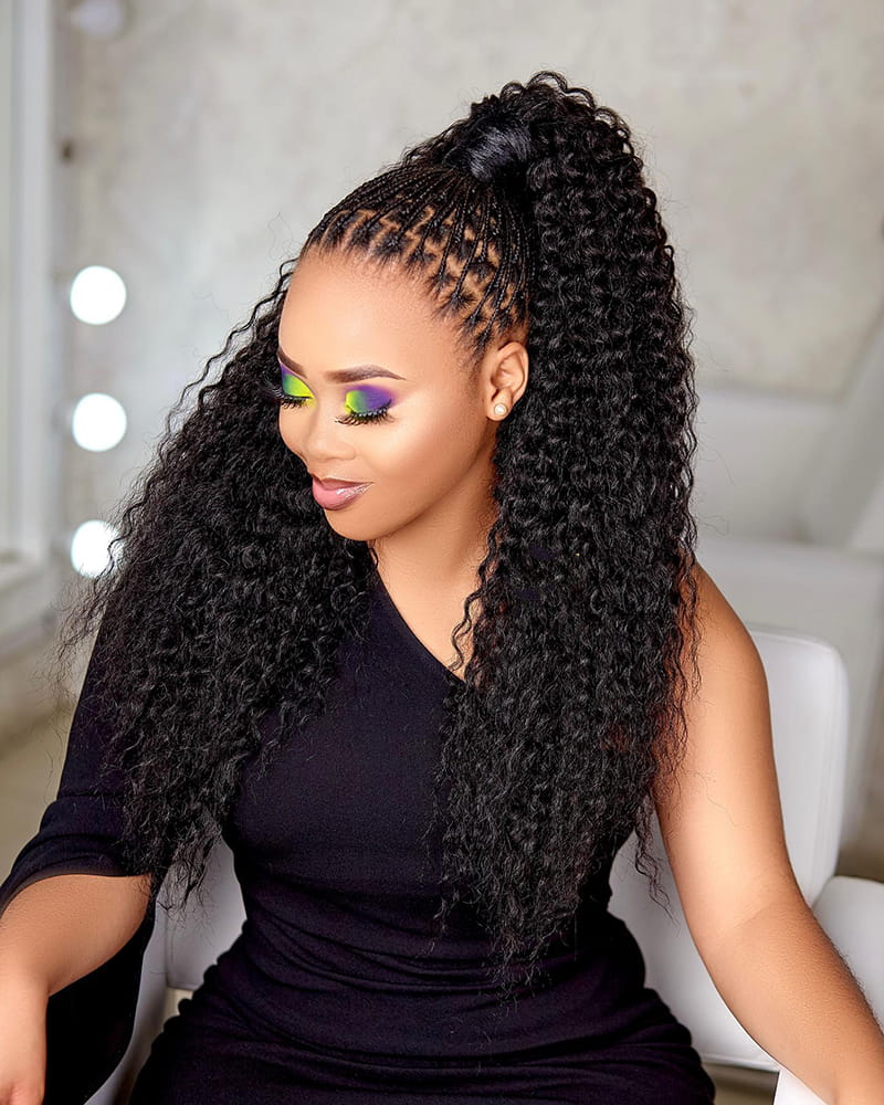 Genie Ponytail Hairstyles for African American Women