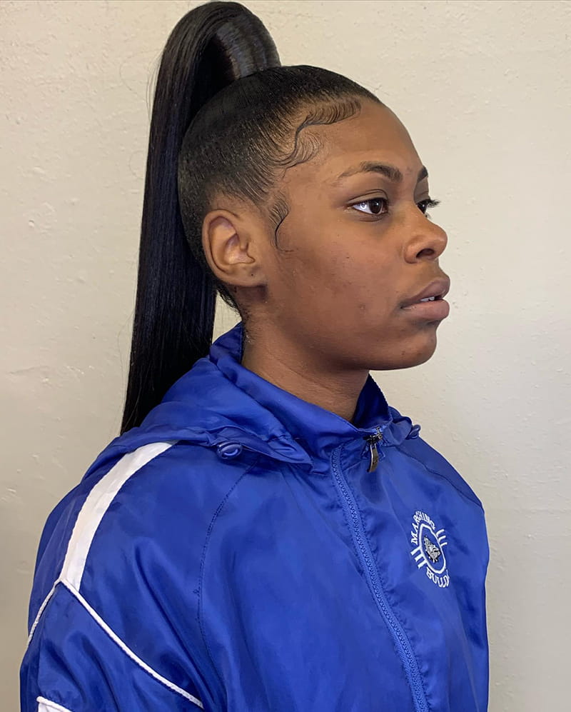 Genie Ponytail Hairstyles for African American Women