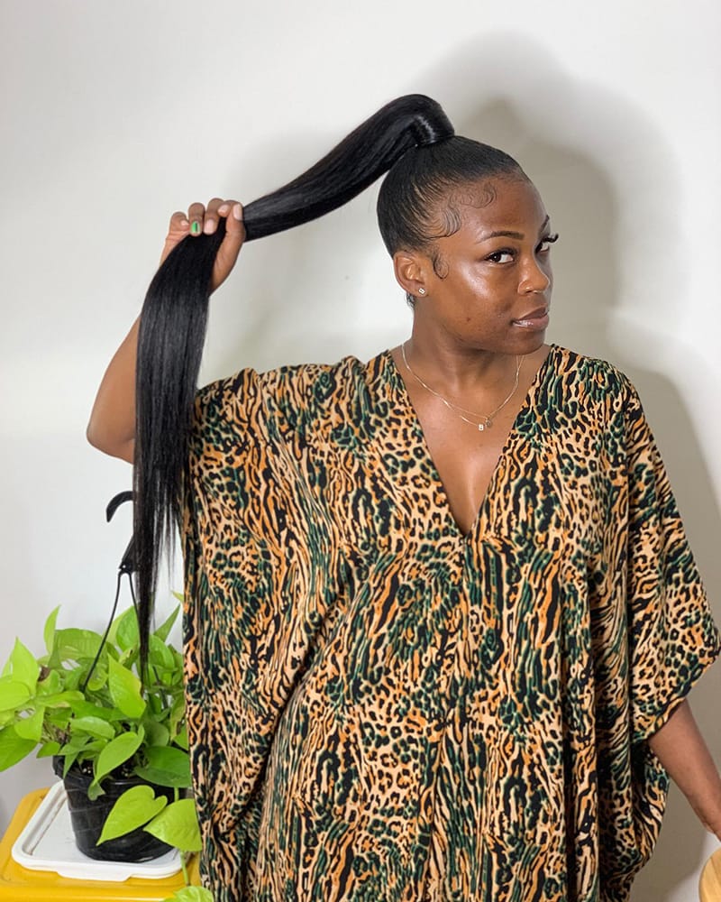 Genie Ponytail Hairstyles for African American Women