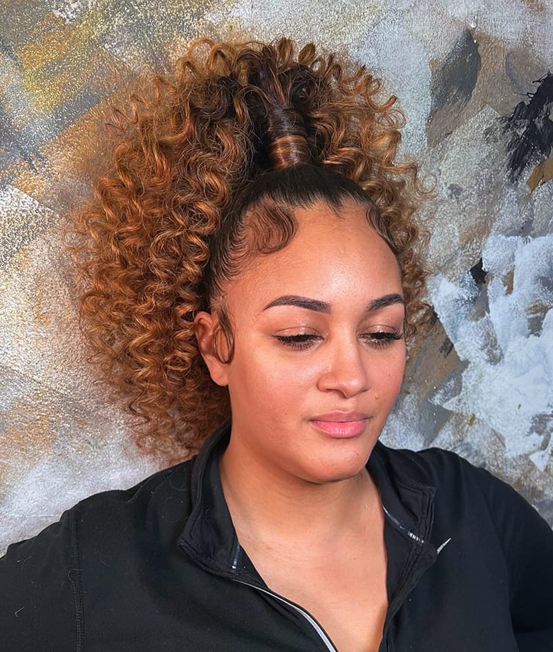 High Ponytail for Birthday Party