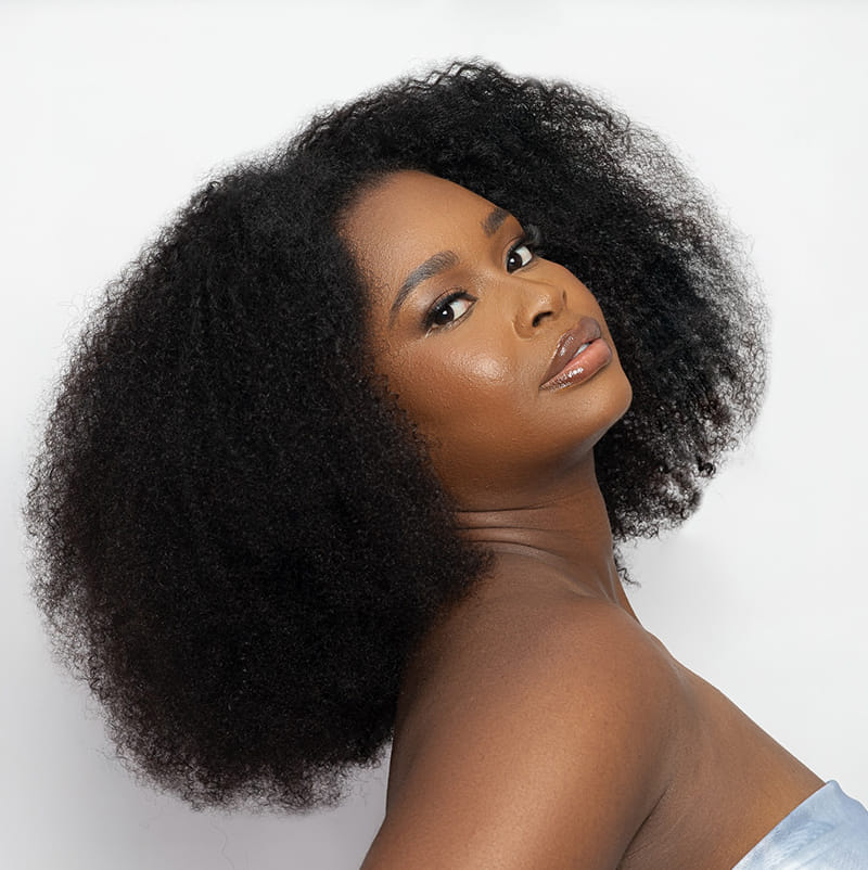 Long Afro hairstyles for Melanin Women