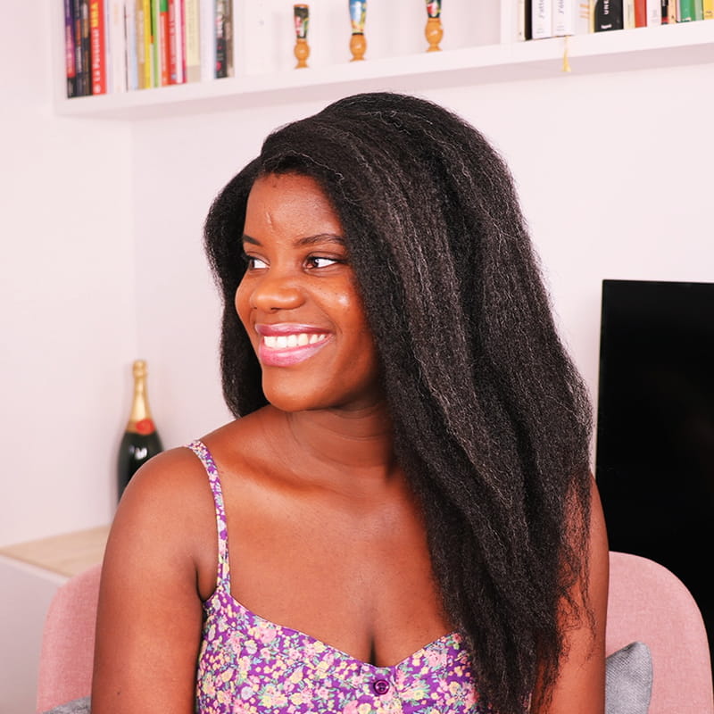 Long Afro hairstyles for Melanin Women