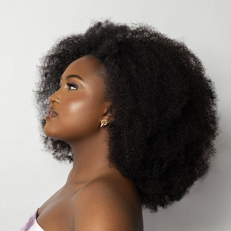 Long Afro hairstyles for Melanin Women