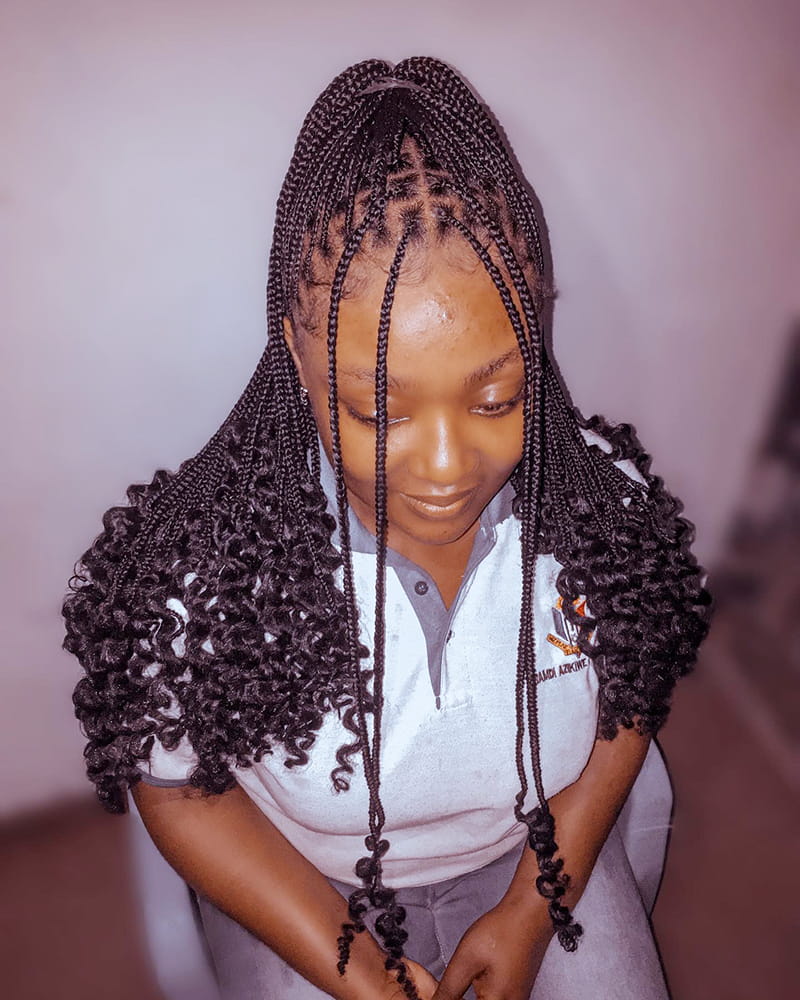 Long Box Braids Ponytail for Stunning Look