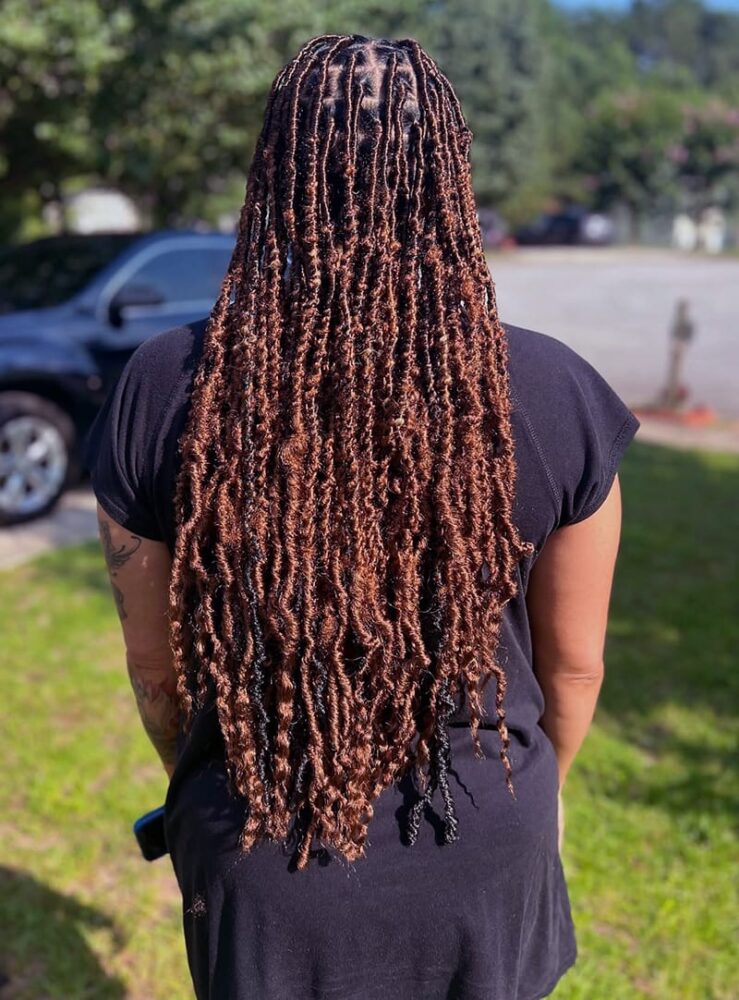 Long Butterfly Locs for Melanin Women
