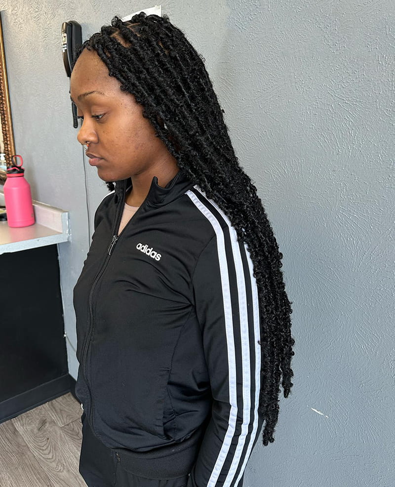 Long Butterfly Locs for Melanin Women