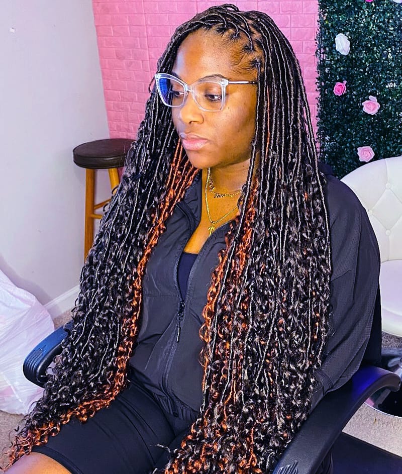 Long Butterfly Locs for Melanin Women