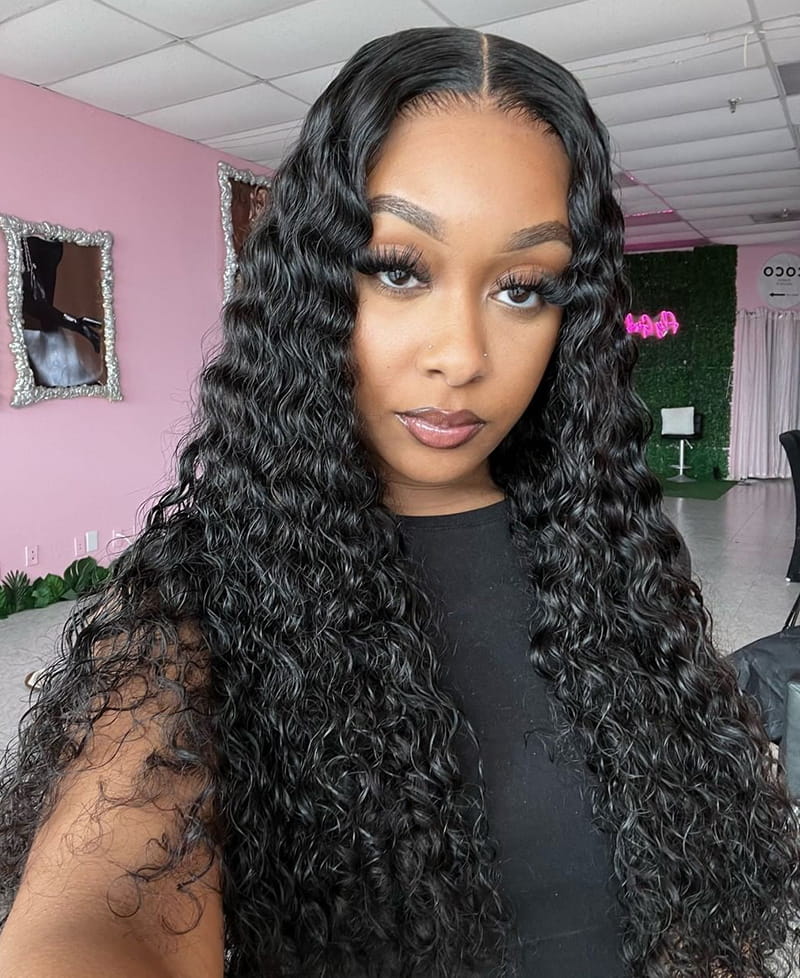 Long Deep Wave Hairstyles for Black Women