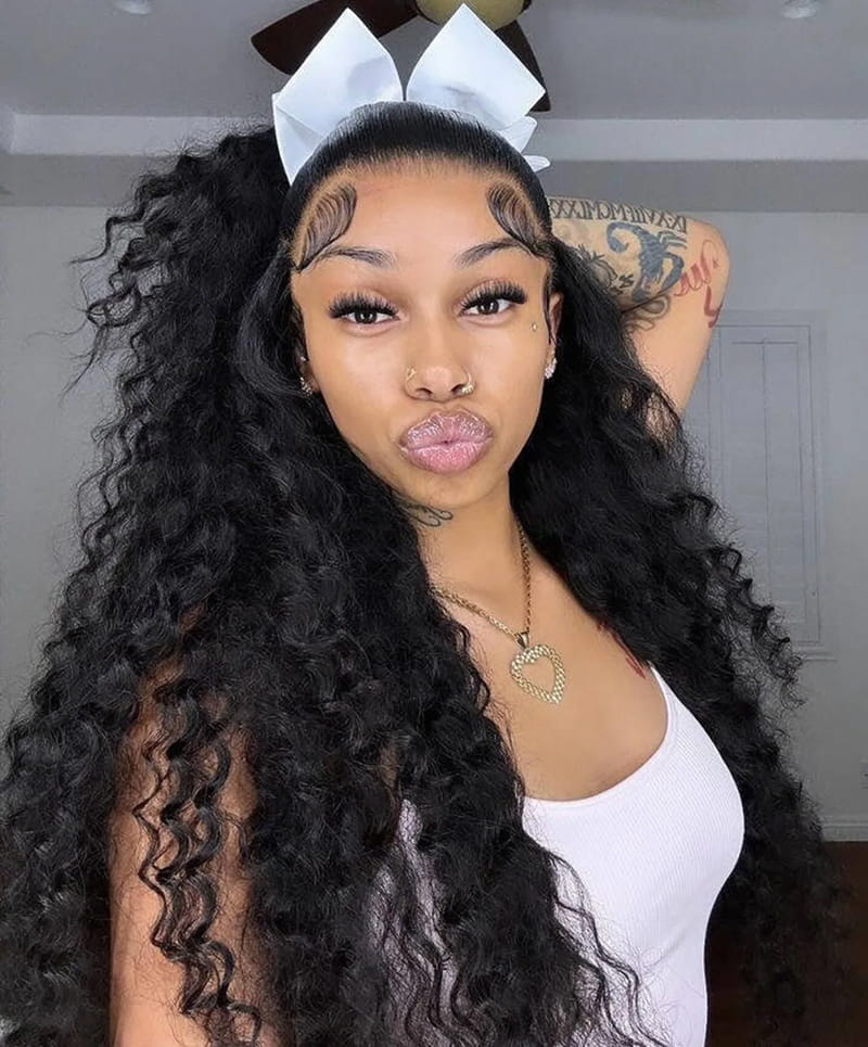 Long Deep Wave Hairstyles for Black Women