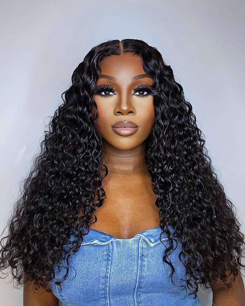 Long Deep Wave Hairstyles for Black Women