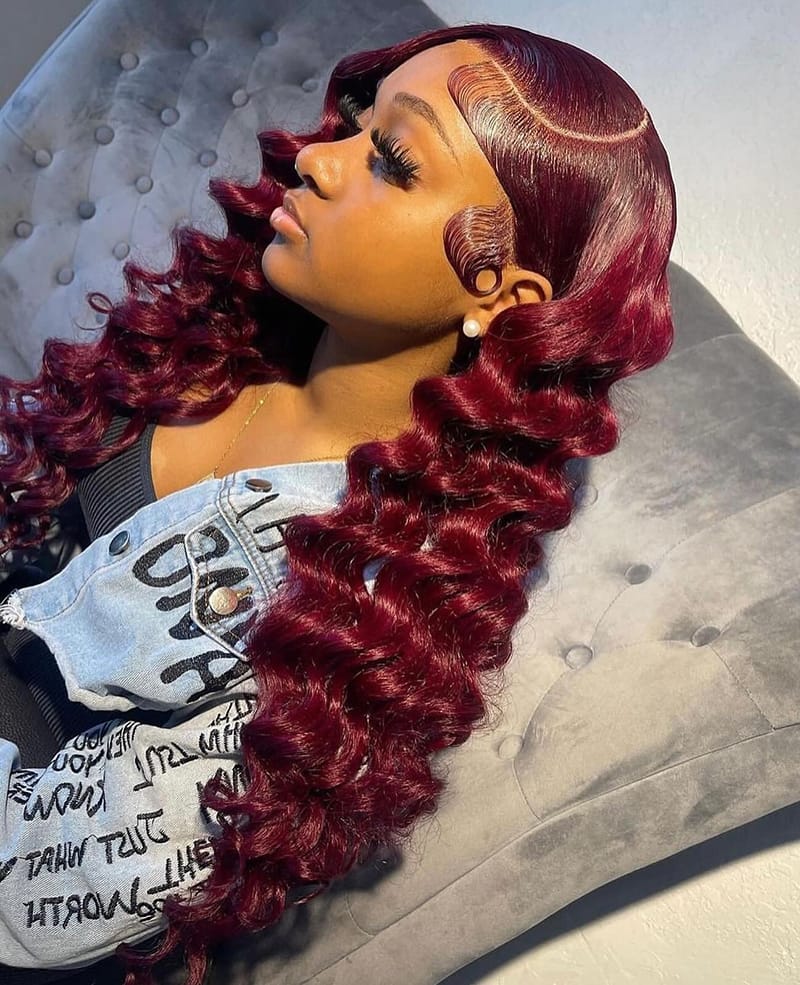Long Deep Wave Hairstyles for Black Women