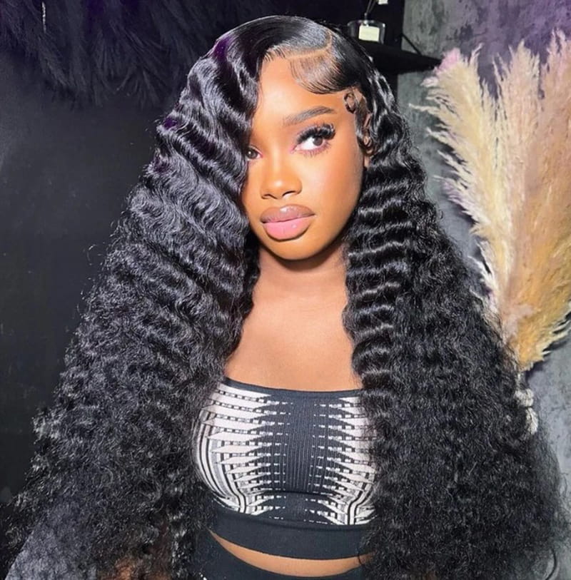 Long Deep Wave Hairstyles for Black Women