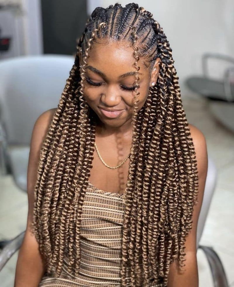 Long Goddess Cornrow Braids for Black Goddess