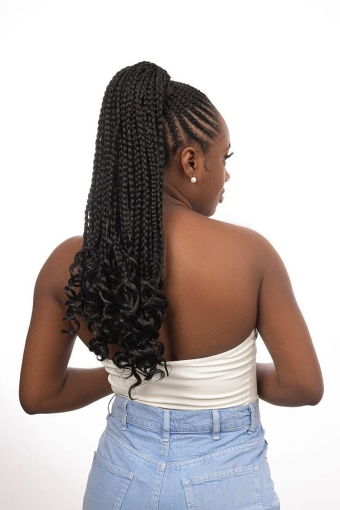 Long Goddess Cornrow Braids for Black Goddess