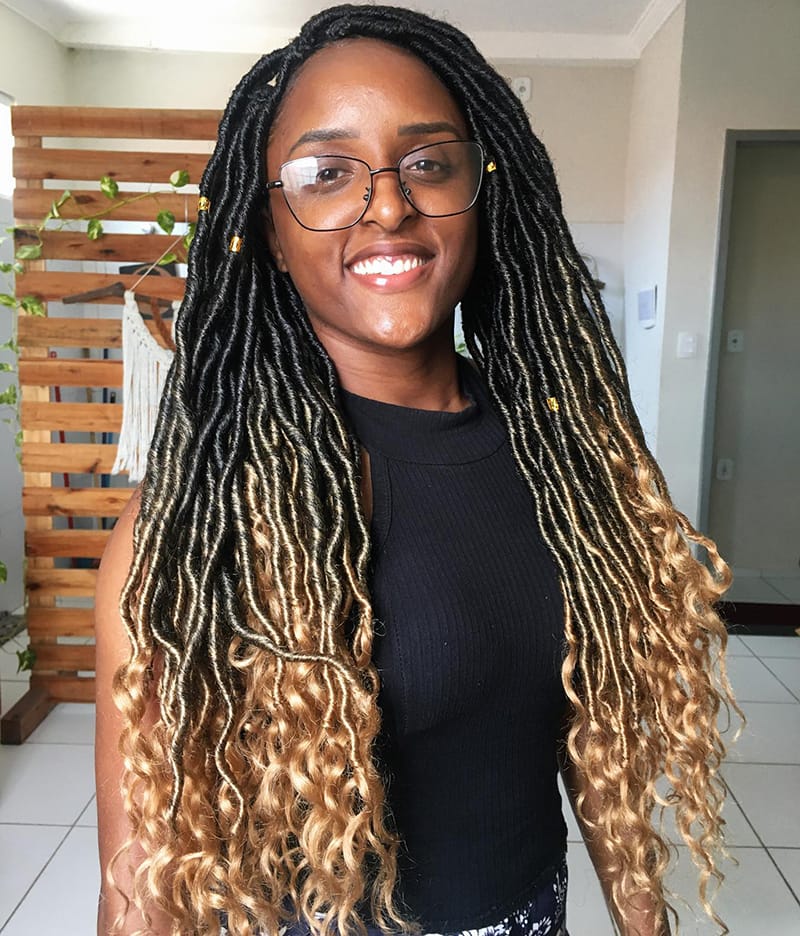 Long Goddess Locs to Create Boho Vibe