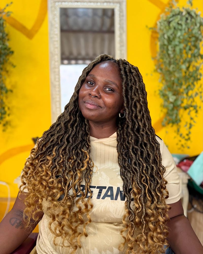 Long Goddess Locs to Create Boho Vibe
