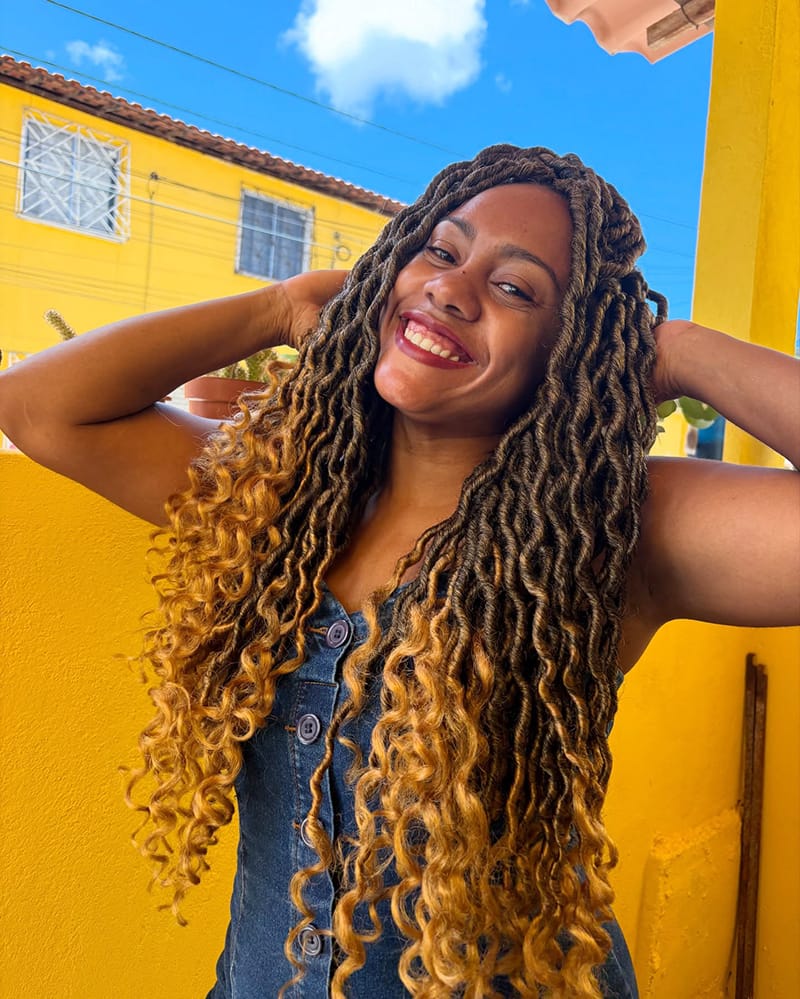 Long Goddess Locs to Create Boho Vibe