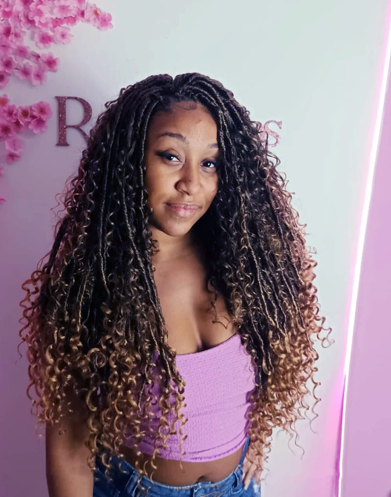 Long Goddess Locs to Create Boho Vibe