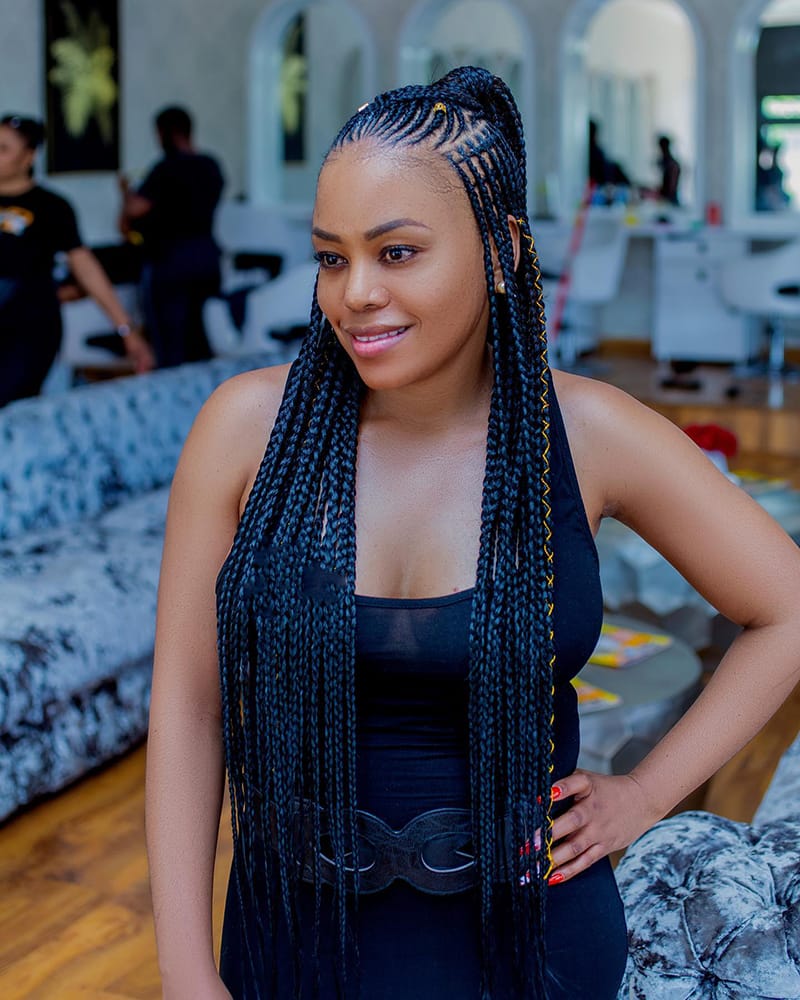 Long Half Ponytail Hairstyles for African American Women