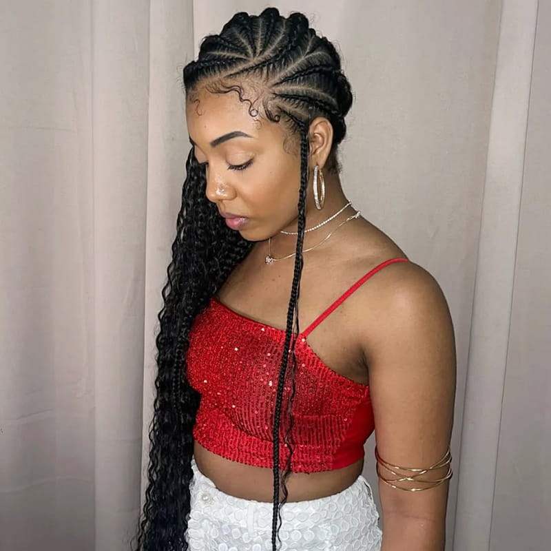 Long Lemonade Braids for Black Women