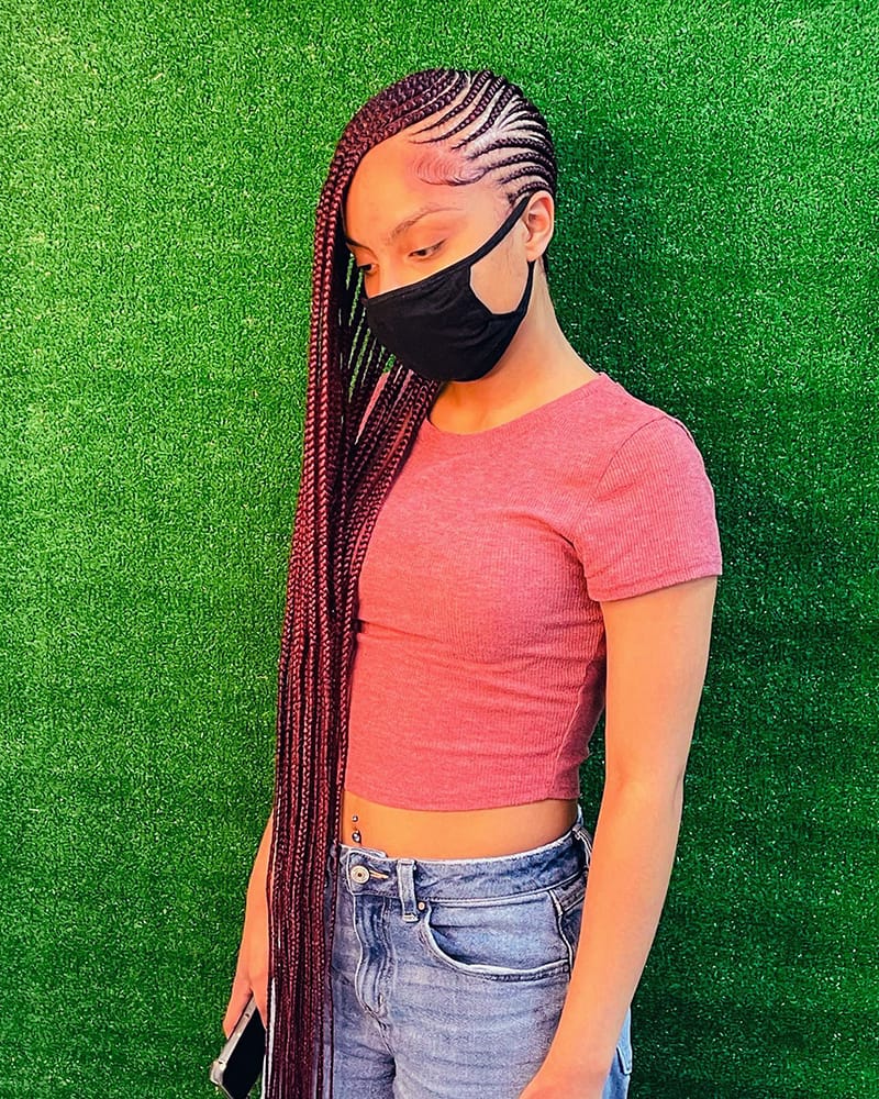 Long Lemonade Braids for Black Women