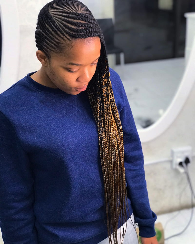 Long Lemonade Braids for Black Women