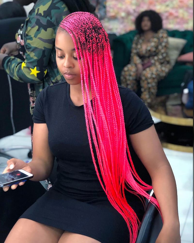 Long Lemonade Braids for Black Women