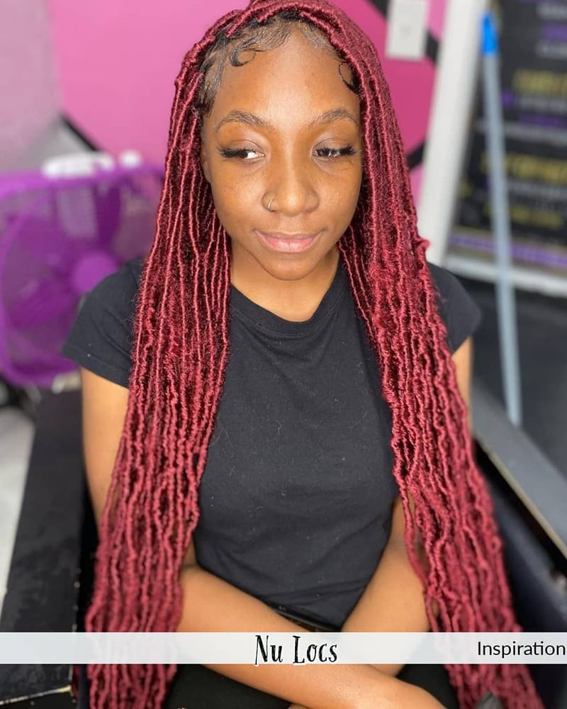 Long Locs hairstyles with Different Colors