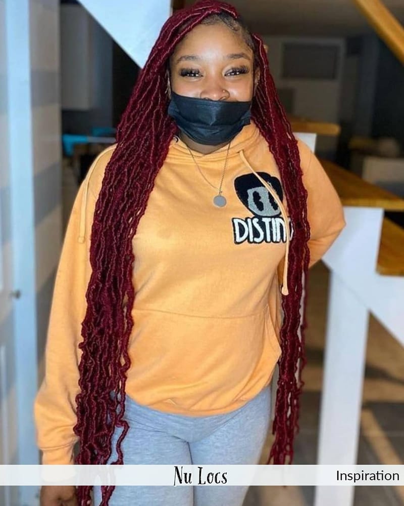 Long Locs hairstyles with Different Colors