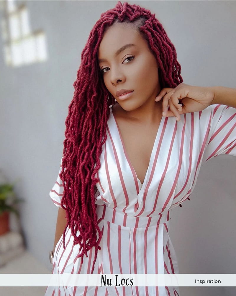 Long Locs hairstyles with Different Colors