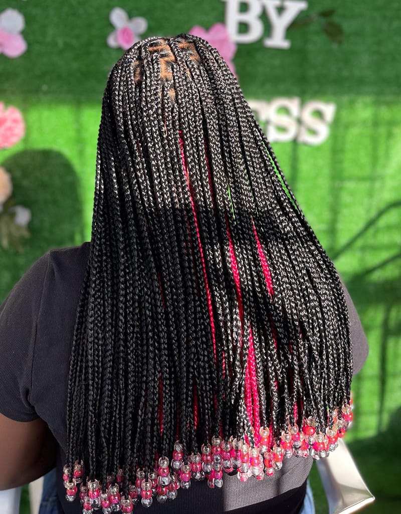 Long Peekaboo Braids For African American Women