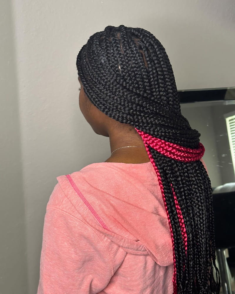 Long Peekaboo Braids For African American Women
