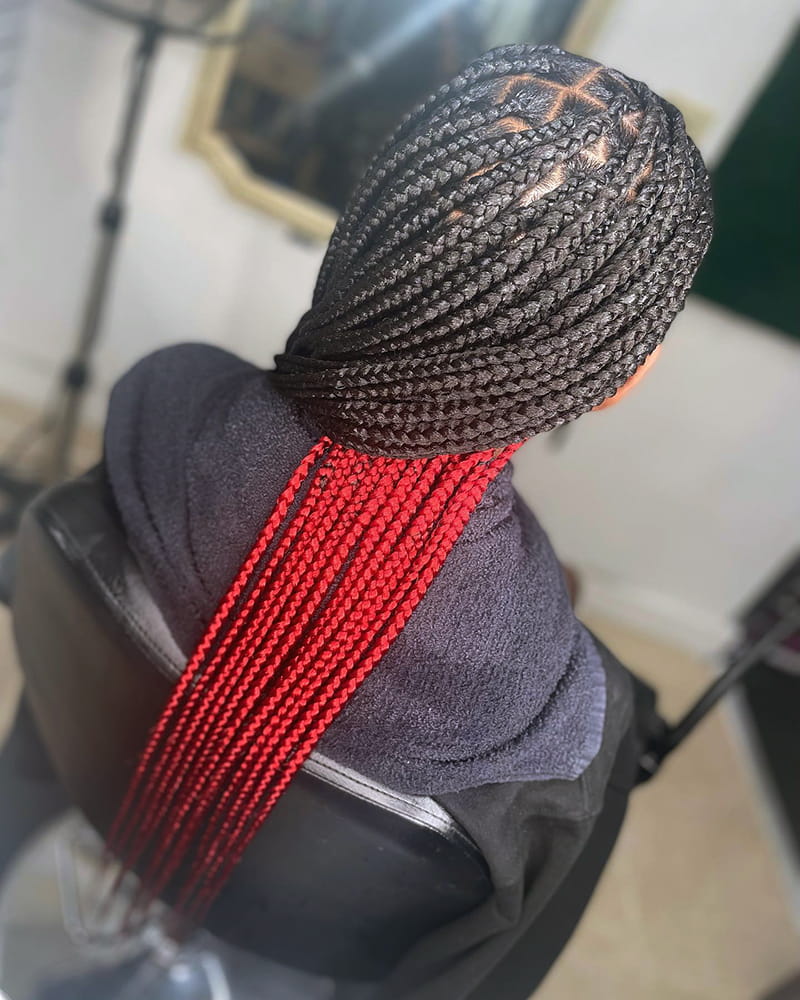Long Peekaboo Braids For African American Women