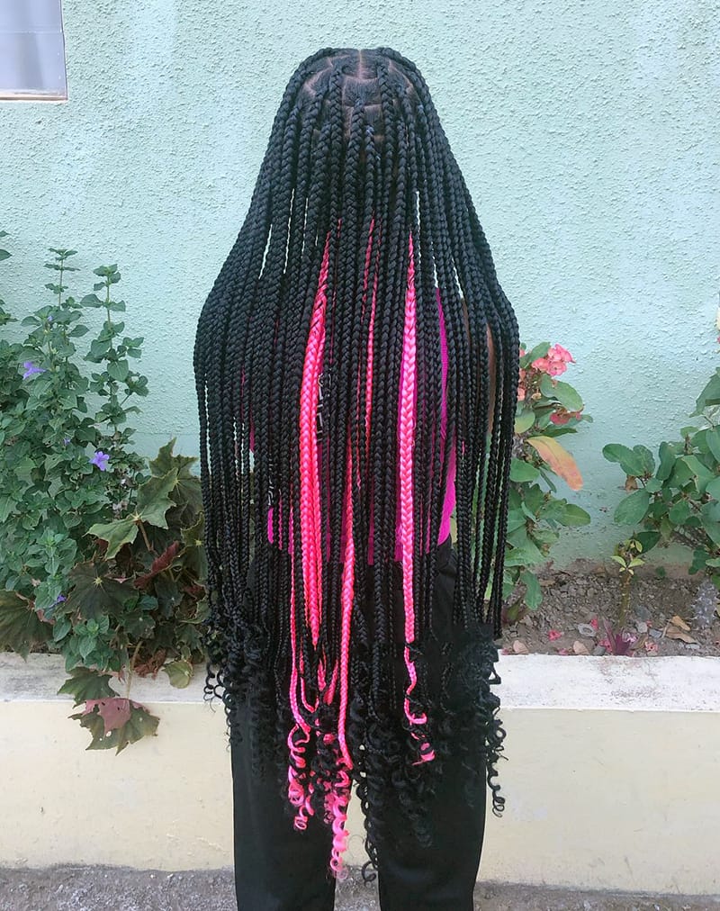 Long Peekaboo Braids For African American Women