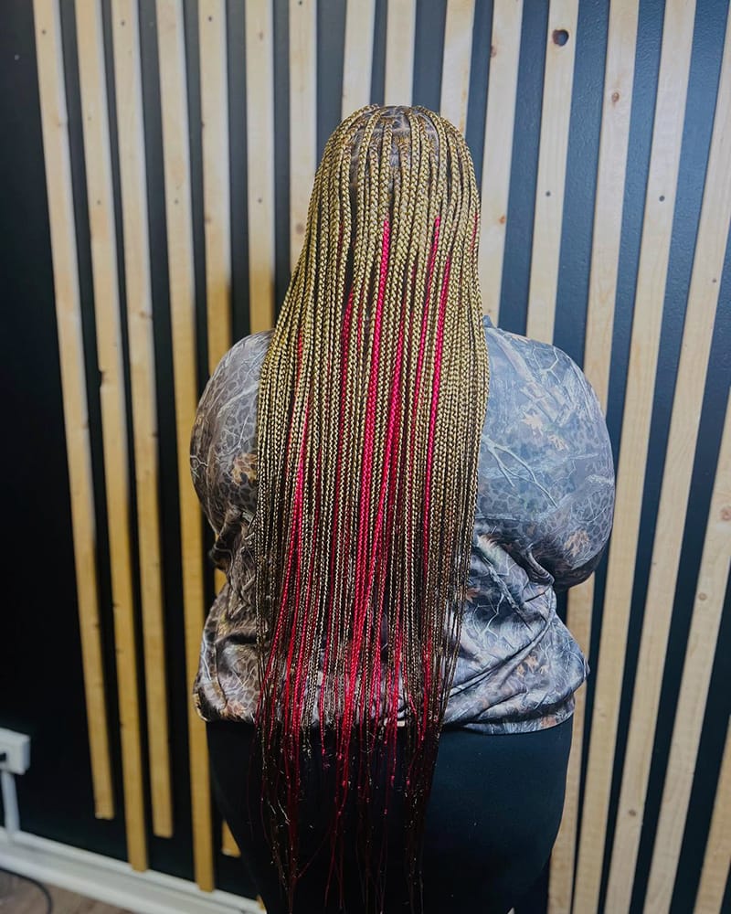 Long Peekaboo Braids For African American Women
