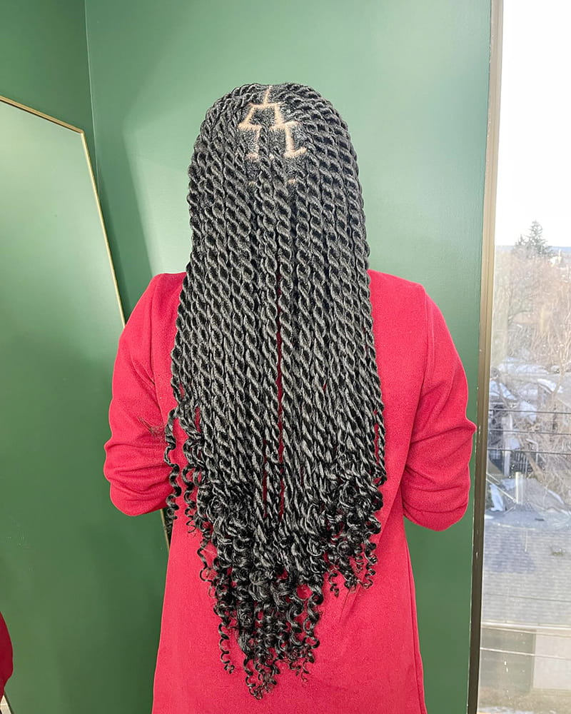 Long Senegalese Twists for African American Women