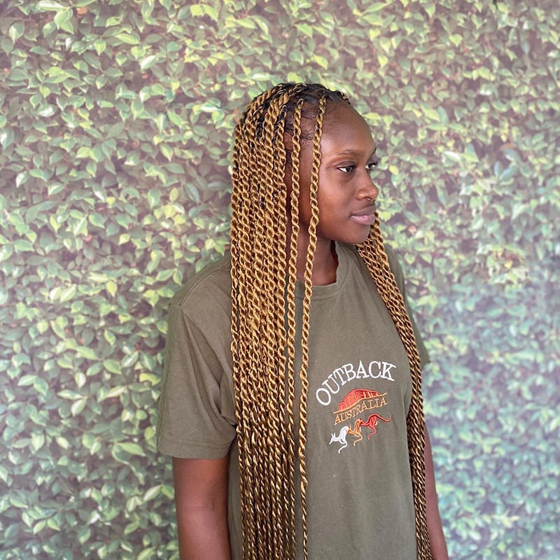 Long Senegalese Twists for African American Women
