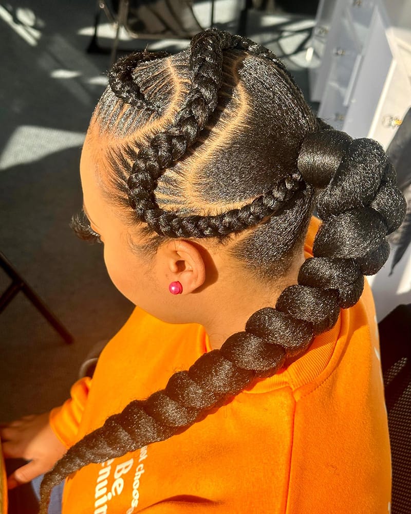 Long Sigle Braid Ponytail for Women