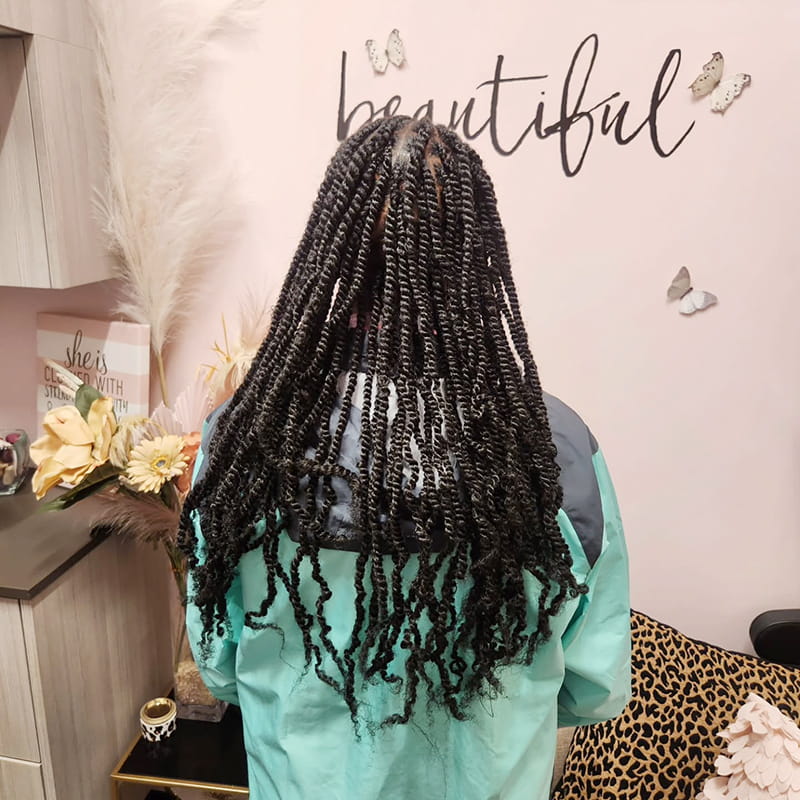 Long Springy Twists Hairstyles